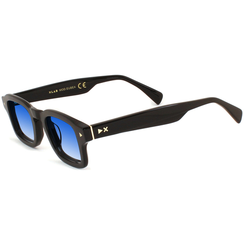 Orologi & Gioielli Uomo Occhiali da sole Xlab EUBEA Occhiali da sole, Nero/Azzurro, 48 mm Nero