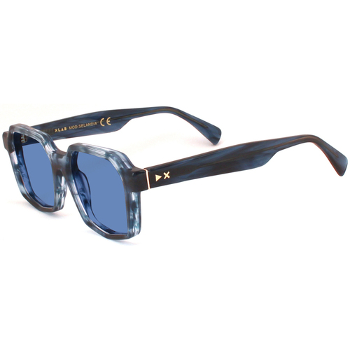 Orologi & Gioielli Occhiali da sole Xlab SELANDIA Occhiali da sole, Blu striato/Azzurro, 53 mm Altri