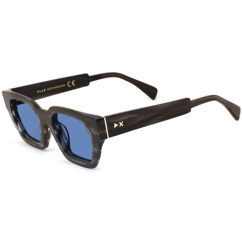 Orologi & Gioielli Occhiali da sole Xlab MADURA Occhiali da sole, Grigio strisciato/Azzurro, 52 Blu