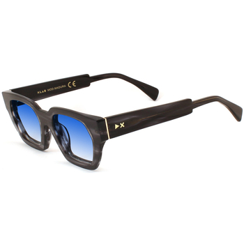 Orologi & Gioielli Occhiali da sole Xlab MADURA Occhiali da sole, Grigio strisciato/Azzurro, 52 Blu
