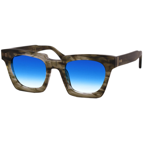 Orologi & Gioielli Occhiali da sole Xlab STEWART Occhiali da sole, Verde strisciato/Azzurro, 49 mm Altri
