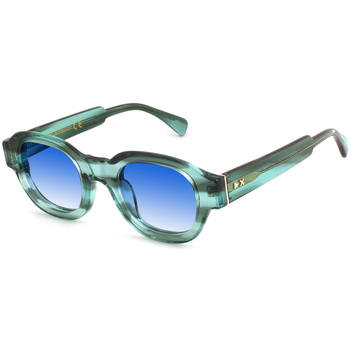 Orologi & Gioielli Occhiali da sole Xlab SUMBAWA Occhiali da sole, Verde strisciato/Azzurro, 48 mm Altri