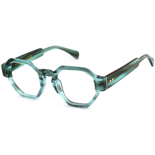 Orologi & Gioielli Occhiali da sole Xlab LEYTE Occhiali da sole, Verde strisciato/Fumo, 51 mm Verde