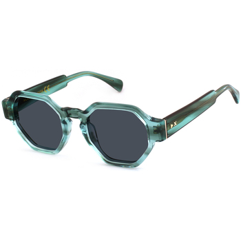 Orologi & Gioielli Occhiali da sole Xlab LEYTE Occhiali da sole, Verde strisciato/Fumo, 51 mm Altri
