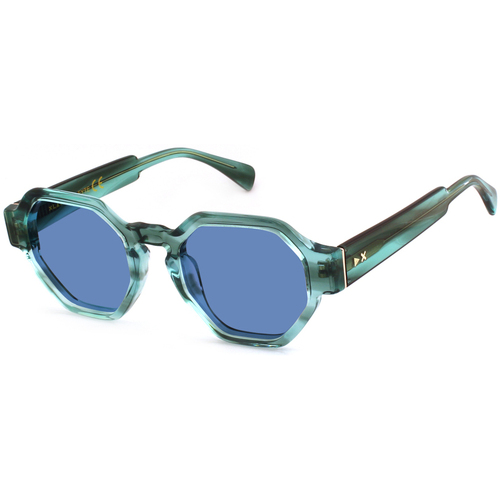 Orologi & Gioielli Occhiali da sole Xlab LEYTE Occhiali da sole, Verde strisciato/Azzurro, 51 mm Altri