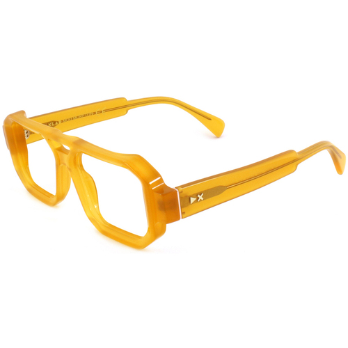 Orologi & Gioielli Uomo Occhiali da sole Xlab MORETON Occhiali da sole, Trasparente giallo/Marrone, 5 Giallo