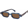 Image of Occhiali da sole Xlab SAMAR Occhiali da sole, Blu striato trasparente/Marrone, 46