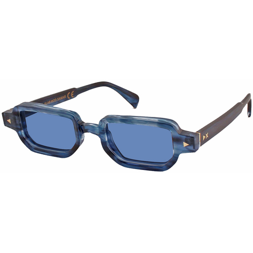 Orologi & Gioielli Occhiali da sole Xlab SAMAR Occhiali da sole, Blu striato trasparente/Azzurro, 46 Altri