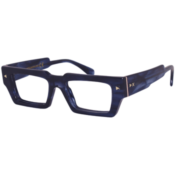 Orologi & Gioielli Occhiali da sole Xlab AUCKLAND Occhiali da sole, Blu striato/Marrone, 53 mm Blu