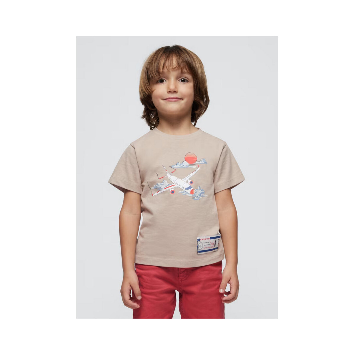 Abbigliamento Unisex bambino T-shirt maniche corte Mayoral ATRMPN-44172 Beige