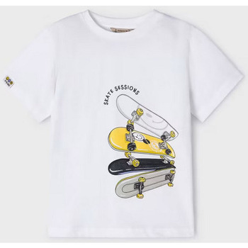 Abbigliamento Unisex bambino T-shirt maniche corte Mayoral ATRMPN-44171 Bianco