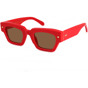 Orologi & Gioielli Occhiali da sole Xlab MELVILLE Occhiali da sole, Rosso/Marrone, 48 mm Rosso
