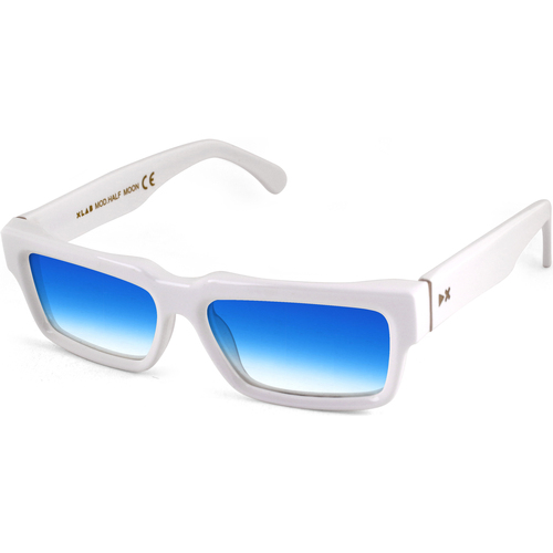 Orologi & Gioielli Occhiali da sole Xlab HALF MOON Occhiali da sole, Bianco/Azzurro, 56 mm Bianco