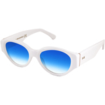 MAIORCA Occhiali da sole, Bianco/Azzurro, 54 mm