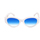 Orologi & Gioielli Occhiali da sole Xlab MAIORCA Occhiali da sole, Bianco/Azzurro, 54 mm Bianco