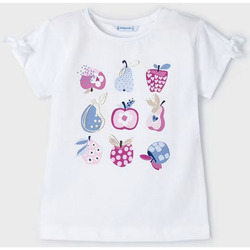 Abbigliamento Bambina T-shirt maniche corte Mayoral ATRMPN-44182 Bianco