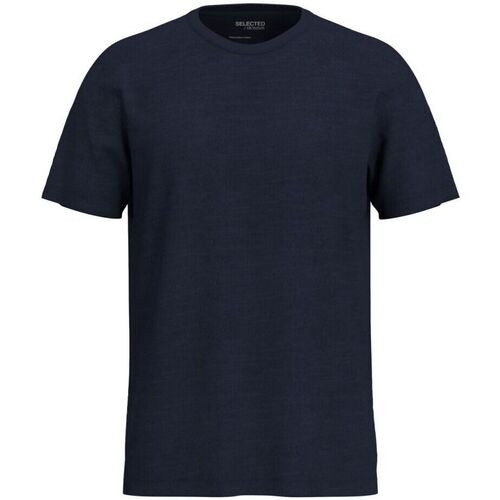 Abbigliamento Uomo T-shirt & Polo Selected 16092508 ASPEN-NAVY BLAZER Blu