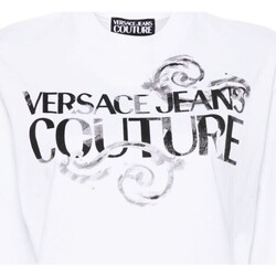 Abbigliamento Donna T-shirt maniche corte Versace Jeans Couture 76hahg01-cj00g-003 Bianco