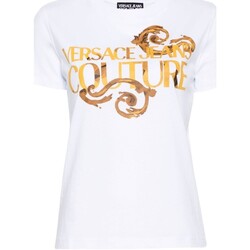 Abbigliamento Donna T-shirt maniche corte Versace Jeans Couture 76hahg00-cj00g-g03 Bianco