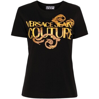 Abbigliamento Donna T-shirt maniche corte Versace Jeans Couture 76hahg00-cj00g-g89 Nero