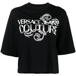 Abbigliamento Donna T-shirt maniche corte Versace Jeans Couture 76hahg01-cj00g-899 Nero