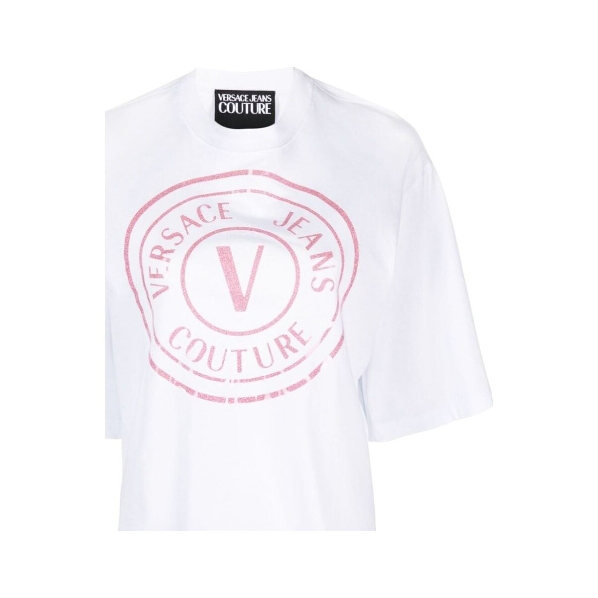 Abbigliamento Donna T-shirt maniche corte Versace Jeans Couture 76hahg05-cj00g-003 Bianco