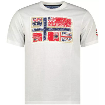 Abbigliamento Uomo T-shirt maniche corte Geographical Norway T-shirt JPEPE Bianco
