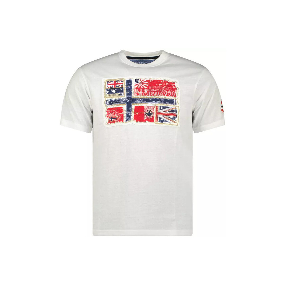 Abbigliamento Uomo T-shirt maniche corte Geographical Norway T-shirt uomo  JPEPE Bianco