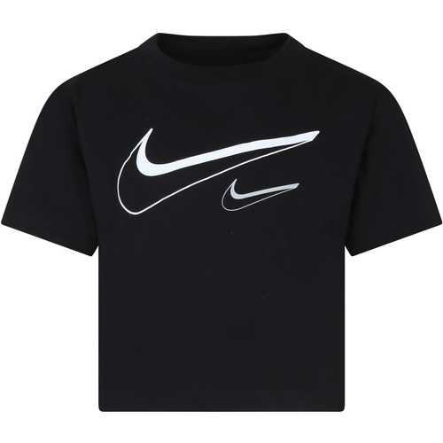 Abbigliamento Bambina T-shirt maniche corte Nike 36L670 023 Nero