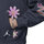 Abbigliamento Bambina Felpe Nike Deloris Jordan Flower Grigio