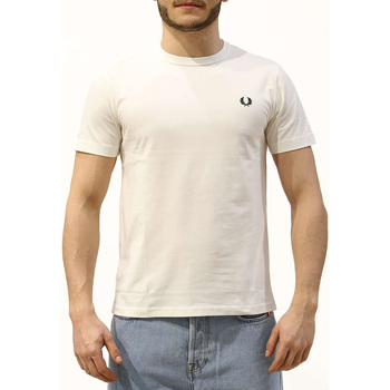 Fred Perry Fp Crew Neck T-Shirt Bianco