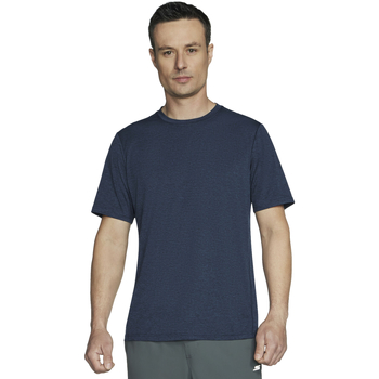 Abbigliamento Uomo T-shirt maniche corte Skechers GO DRI Charge Tee Blu