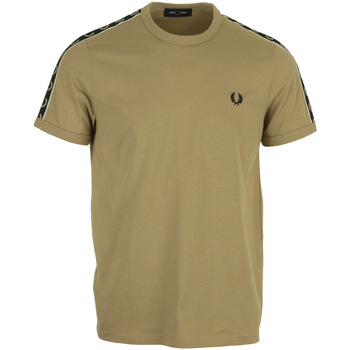 Abbigliamento Uomo T-shirt maniche corte Fred Perry Contrast Taped Ringer T-Shirt Beige