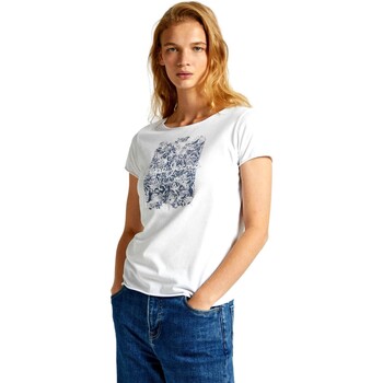 Abbigliamento Donna T-shirt maniche corte Pepe jeans CAMISETA MUJER JURY   PL505829 Bianco