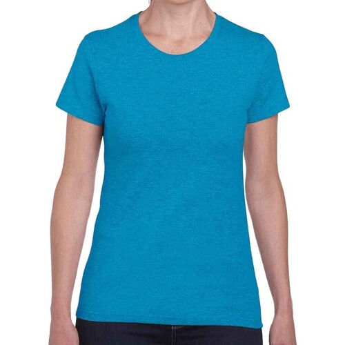 Abbigliamento Donna T-shirts a maniche lunghe Gildan GD95 Blu