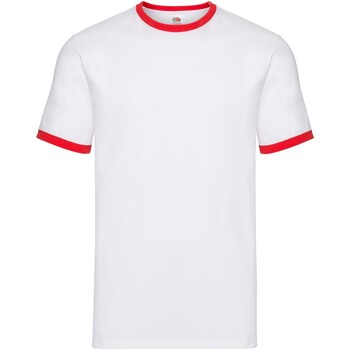 Abbigliamento Uomo T-shirts a maniche lunghe Fruit Of The Loom SS34 Rosso