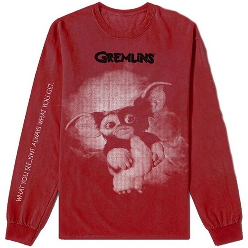 Abbigliamento T-shirts a maniche lunghe Gremlins RO4218 Rosso