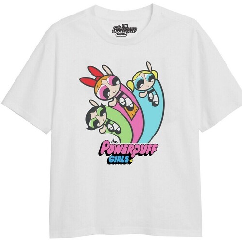 Abbigliamento Bambina T-shirts a maniche lunghe The Powerpuff Girls TV2833 Bianco