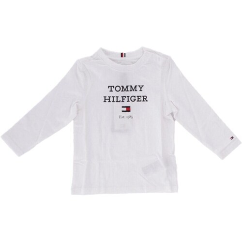 Abbigliamento Bambino T-shirts a maniche lunghe Tommy Hilfiger KB0KB08672 Bianco