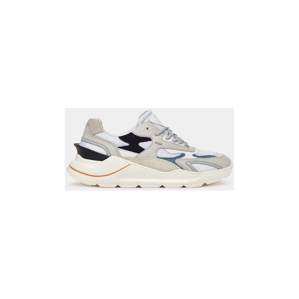 Scarpe Uomo Sneakers Date DATE SNEAKERS UOMO FUGA JAQUARD WHITE-BLUE Bianco