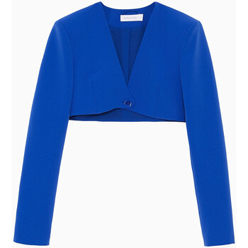 Abbigliamento Donna Giacche / Blazer Patrizia Pepe GIACCA CROPPED Blu