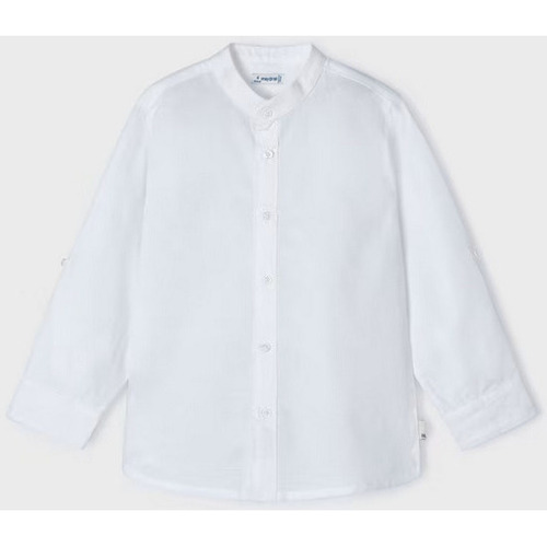 Abbigliamento Unisex bambino Camicie maniche lunghe Mayoral ATRMPN-44200 Bianco