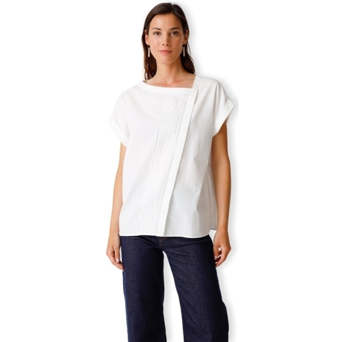 Abbigliamento Donna Top / Blusa Skfk Anais Shirt - White Bianco