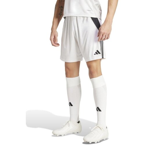 Abbigliamento Uomo Shorts / Bermuda adidas Originals Pantaloncini Calcio Uomo Tiro 24 Bianco