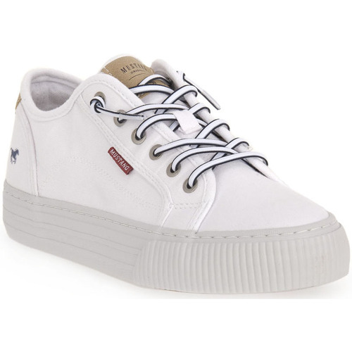 Scarpe Donna Sneakers Mustang WHITE Bianco