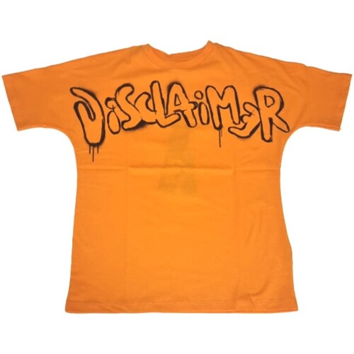 Abbigliamento Bambino T-shirts a maniche lunghe Disclaimer 58012 Arancio
