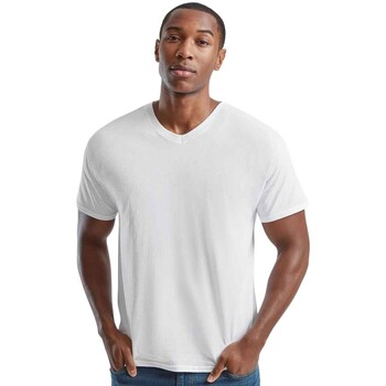 Abbigliamento Uomo T-shirts a maniche lunghe Fruit Of The Loom Original Bianco