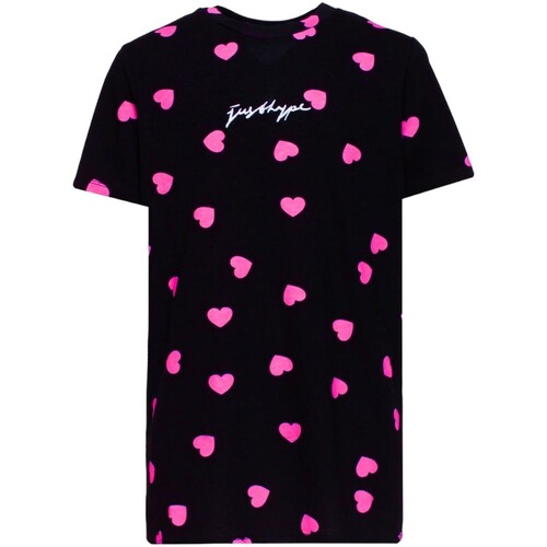 Abbigliamento Donna T-shirts a maniche lunghe Hype HY9318 Nero