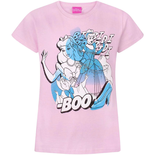 Abbigliamento Bambina T-shirts a maniche lunghe Disney Bibbidy Bobbidy Boo Rosso
