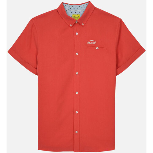 Abbigliamento Uomo Camicie maniche lunghe Oxbow Chemise COMMI Rosso